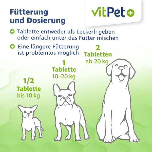 GelenkVit für Hunde – Gelenktabletten mit Grünlippmuschel – 100 Tabletten