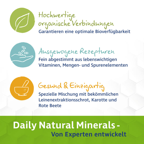 Daily Natural Minerals für Pferde – Getreidefreies Mineralfutter – 4 kg