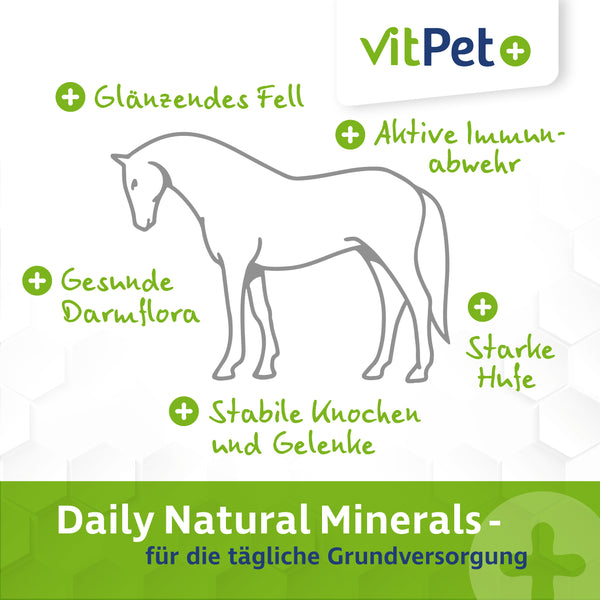 Daily Natural Minerals für Pferde – Getreidefreies Mineralfutter – 4 kg